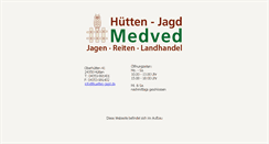 Desktop Screenshot of huetten-jagd.de